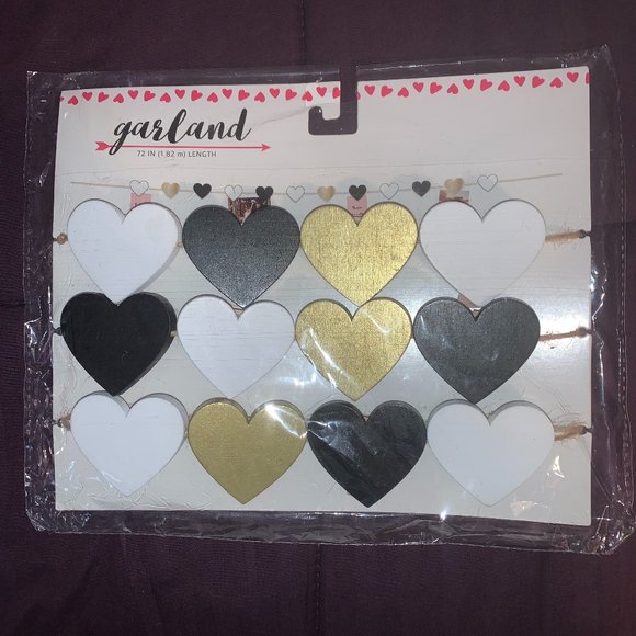 Target Other - Wooden Heart Clip Garland